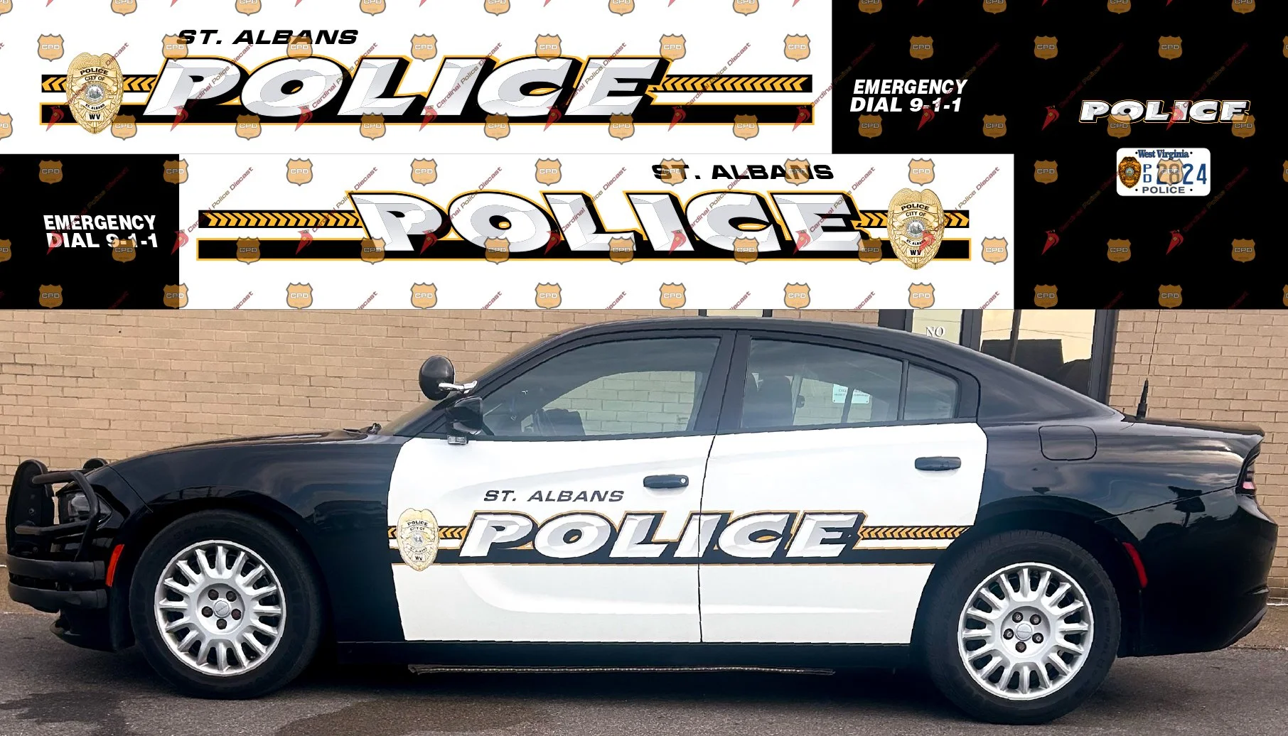 St Albans, WV Police Department — Cardinal Police Diecast